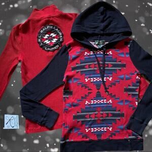 L-RL Lauren Active Ralph Lauren 2-pc Thermal Shirts Sz M